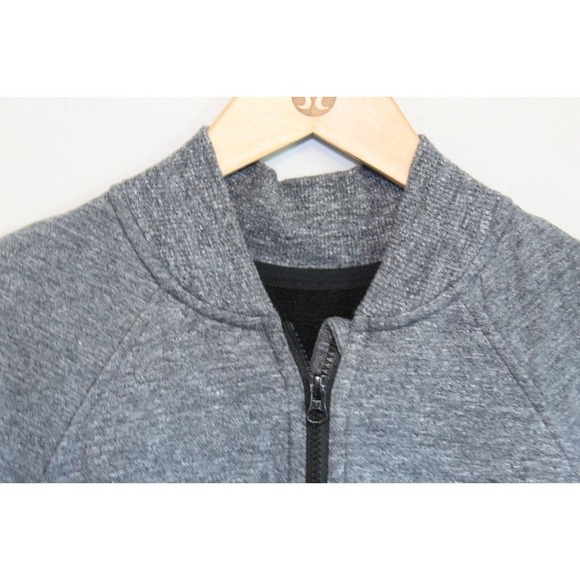 Lululemon Pleat To Street Bomber Jacket Heathered Gray Women's Size 10 H11148 - Picture 6 of 16